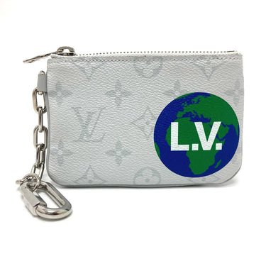 LOUIS VUITTON Coin case M67809 Monogram canvas white Coin Pocket Wallet Zipped pouch PM unisex(Unisex) Used Authentic